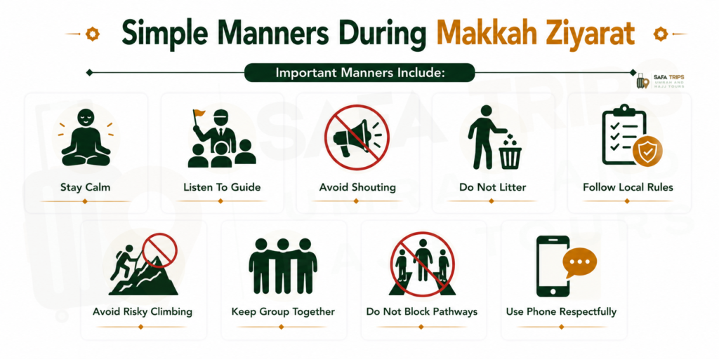 Simple Manners During Makkah Ziyarat