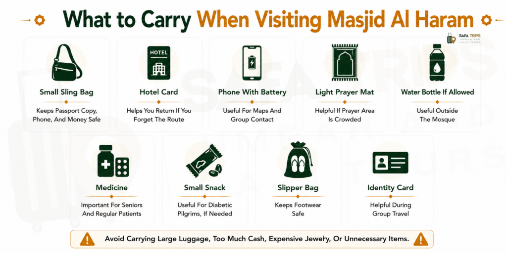 What to Carry When Visiting Masjid Al Haram