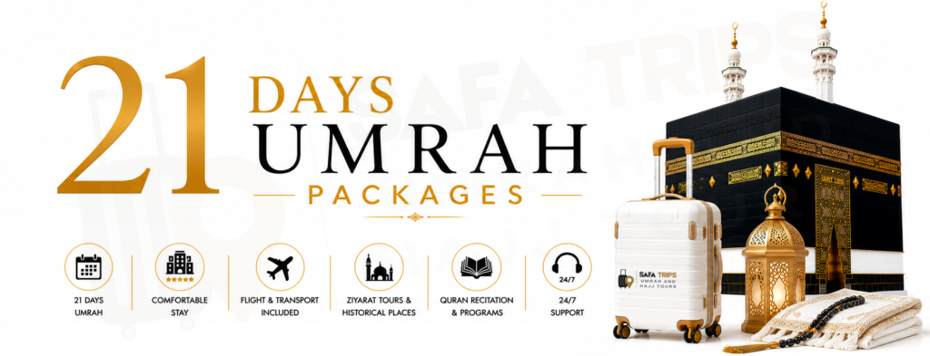 21 Days Umrah Packages from India