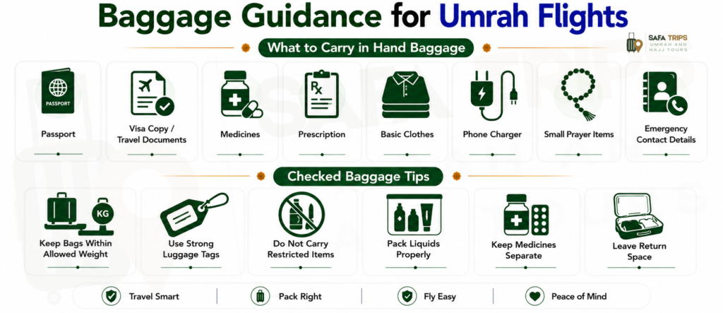 Baggage Guidance for Umrah Flights