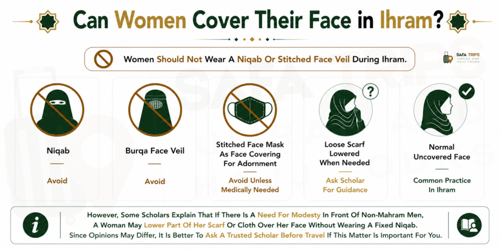 Can Women Cover Their Face in Ihram