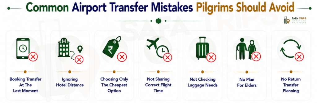 Common Airport Transfer Mistakes Pilgrims Should Avoid