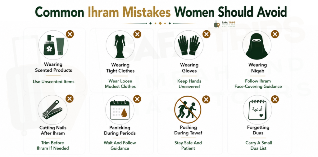 Common Ihram Mistakes Women Should Avoid