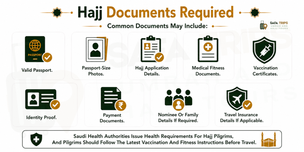 Hajj Documents Required