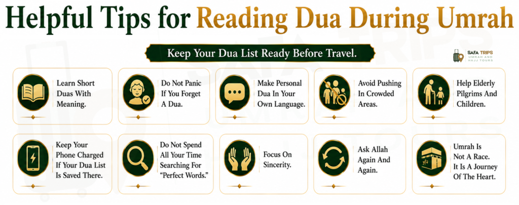 Helpful Tips for Reading Dua During Umrah