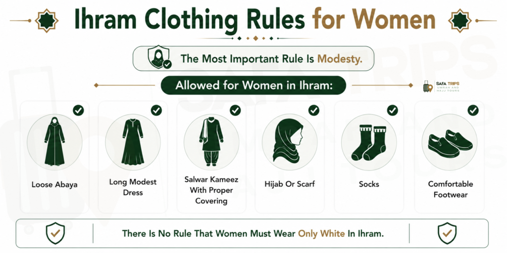 Ihram Clothing Rules for Women