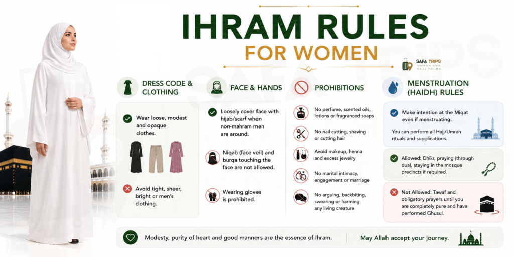 
Ihram Rules for Women