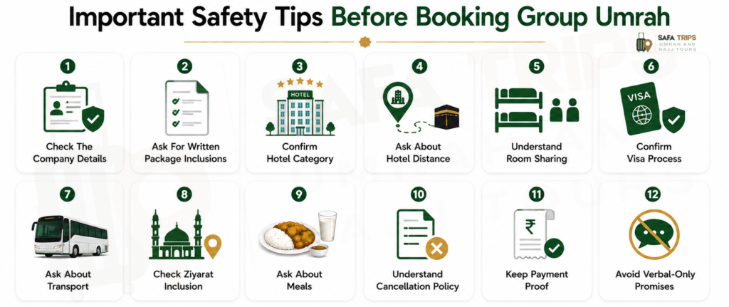 Important Safety Tips Before Booking Group Umrah