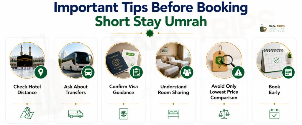 Important Tips Before Booking Short Stay Umrah