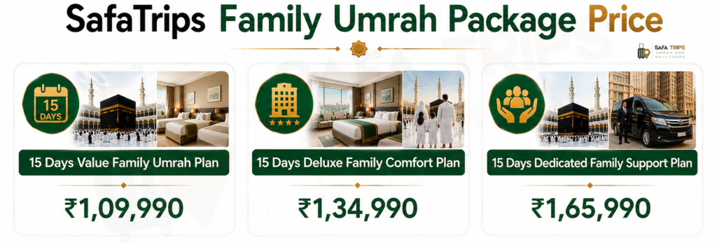 SafaTrips Family Umrah Package Price