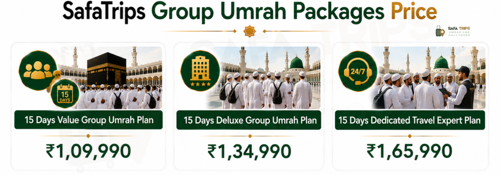 SafaTrips Group Umrah Packages Price