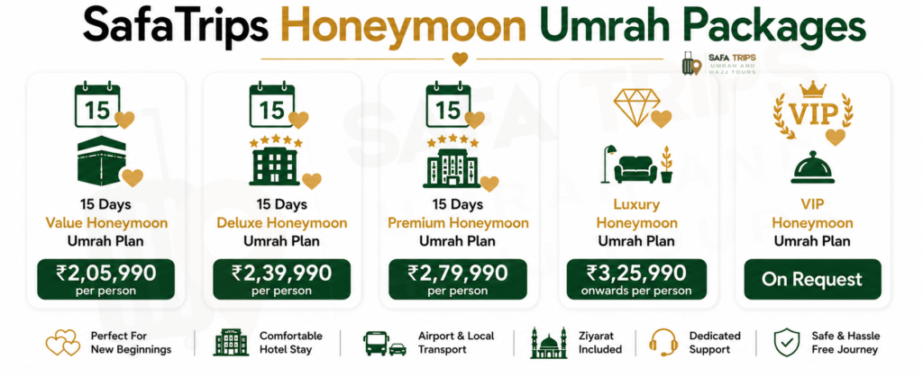 SafaTrips Honeymoon Umrah Packages