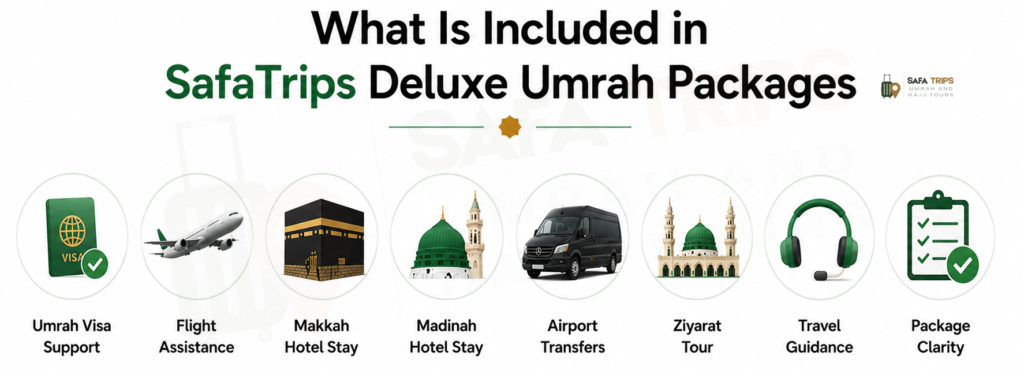 What Is Included in SafaTrips Deluxe Umrah Packages