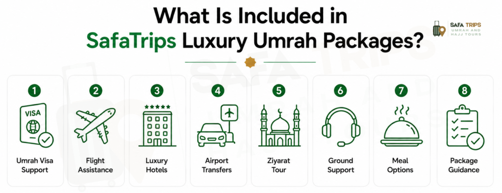 What Is Included in SafaTrips Luxury Umrah Packages