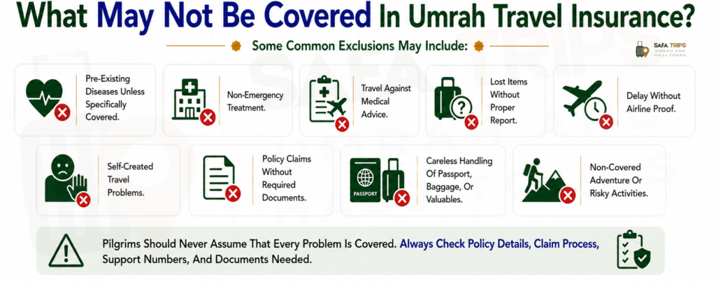 What May Not Be Covered In Umrah Travel Insurance