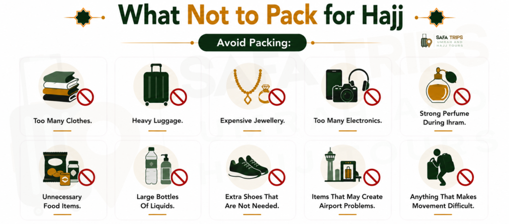 What Not to Pack for Hajj