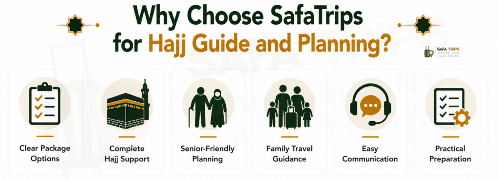 Why Choose SafaTrips for Hajj Guide and Planning