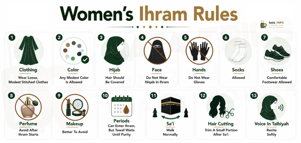 Women’s Ihram Rules